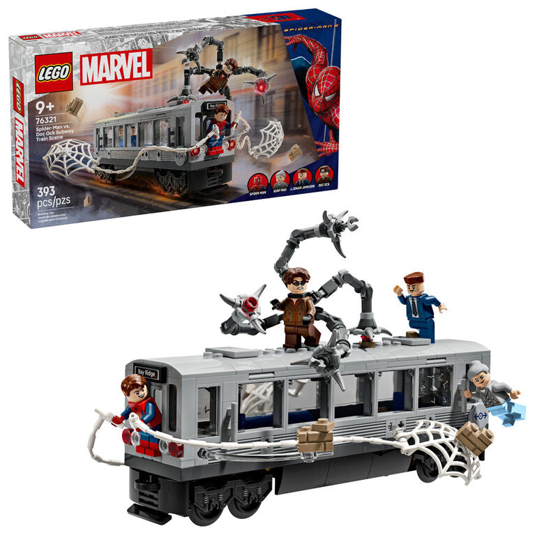 LEGO Marvel Spider-Man vs. Doc Ock Subway Train Scene