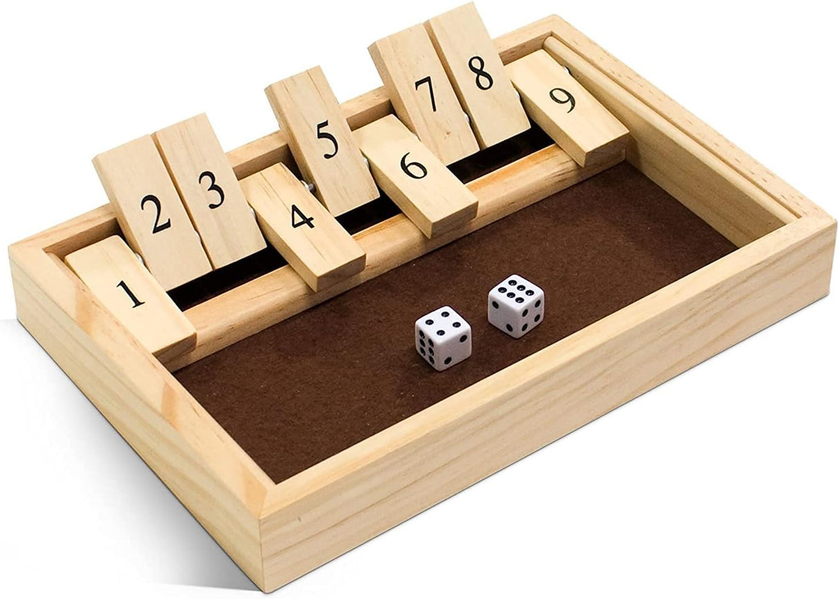 9 Number Wooden Shut the Box