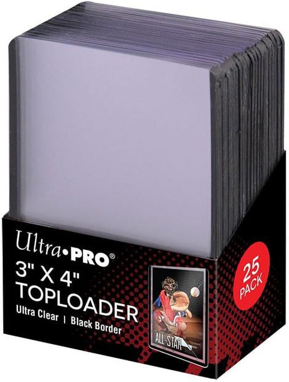 UltraPro Toploader 3x4 Black Border