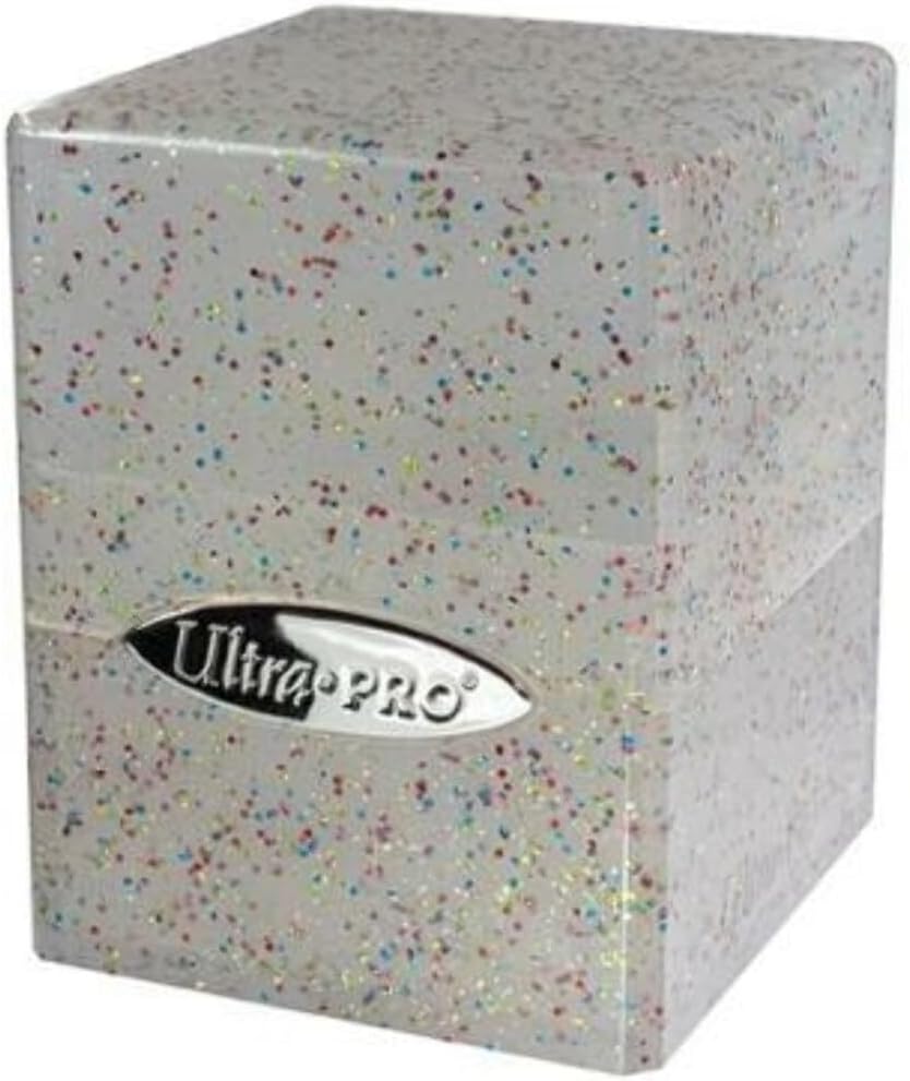 Satin Cube Glitter Clear