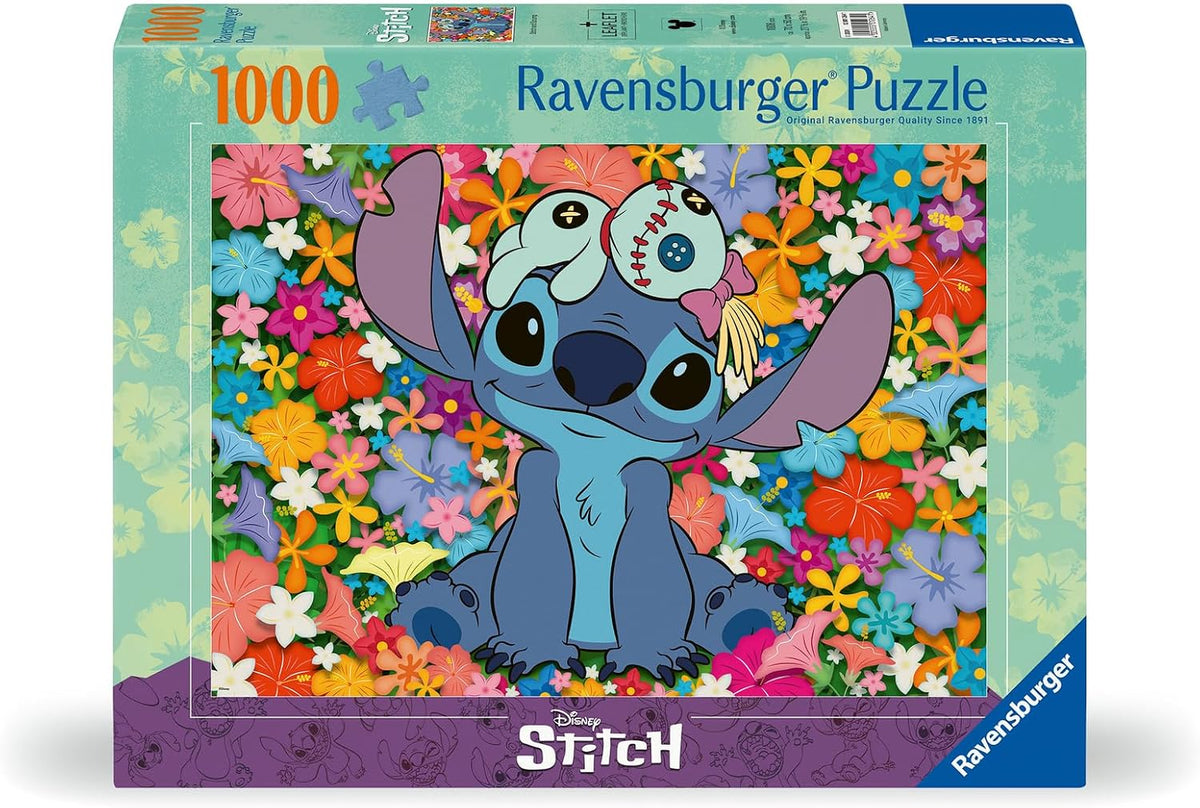 Disney Stitch w/ Flowers 1000pc Puzzle