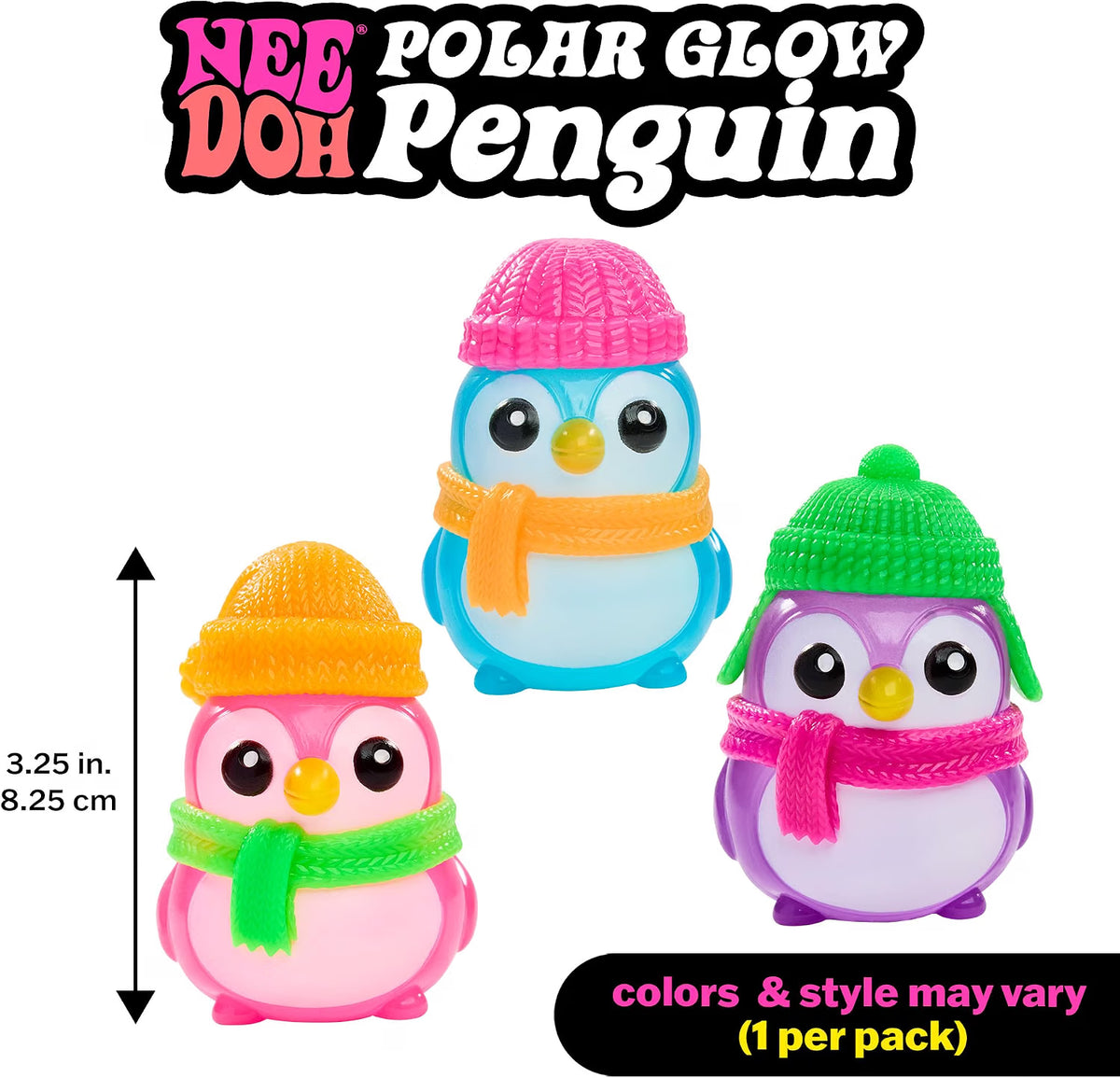 Needoh Squishmas Polar Glow Penguin