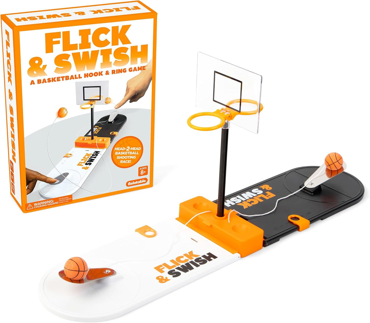 Flick & Swish, A Basketball Hook & Ring Game