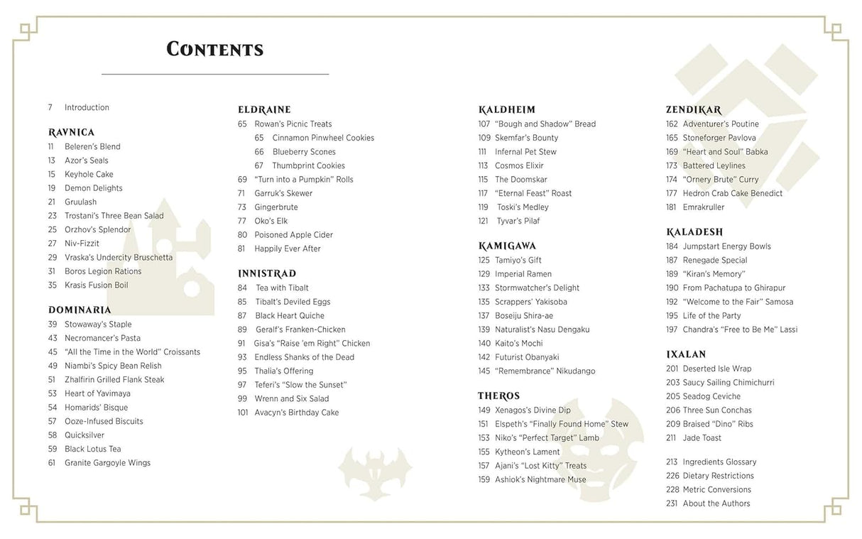 Magic: The Gathering Cookbook