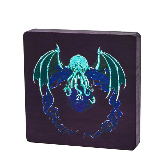 Bamboo Dice Box Blue Cthulhu
