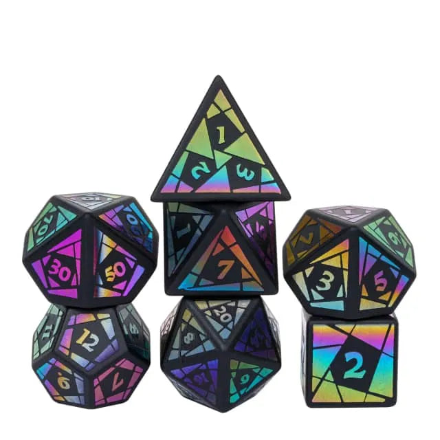 Obsidian Cutting Pattern Dice