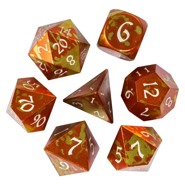 7pc Anodized Aluminum Orange Yellow