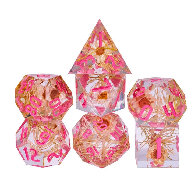 7pc Flower Dice Star Flower