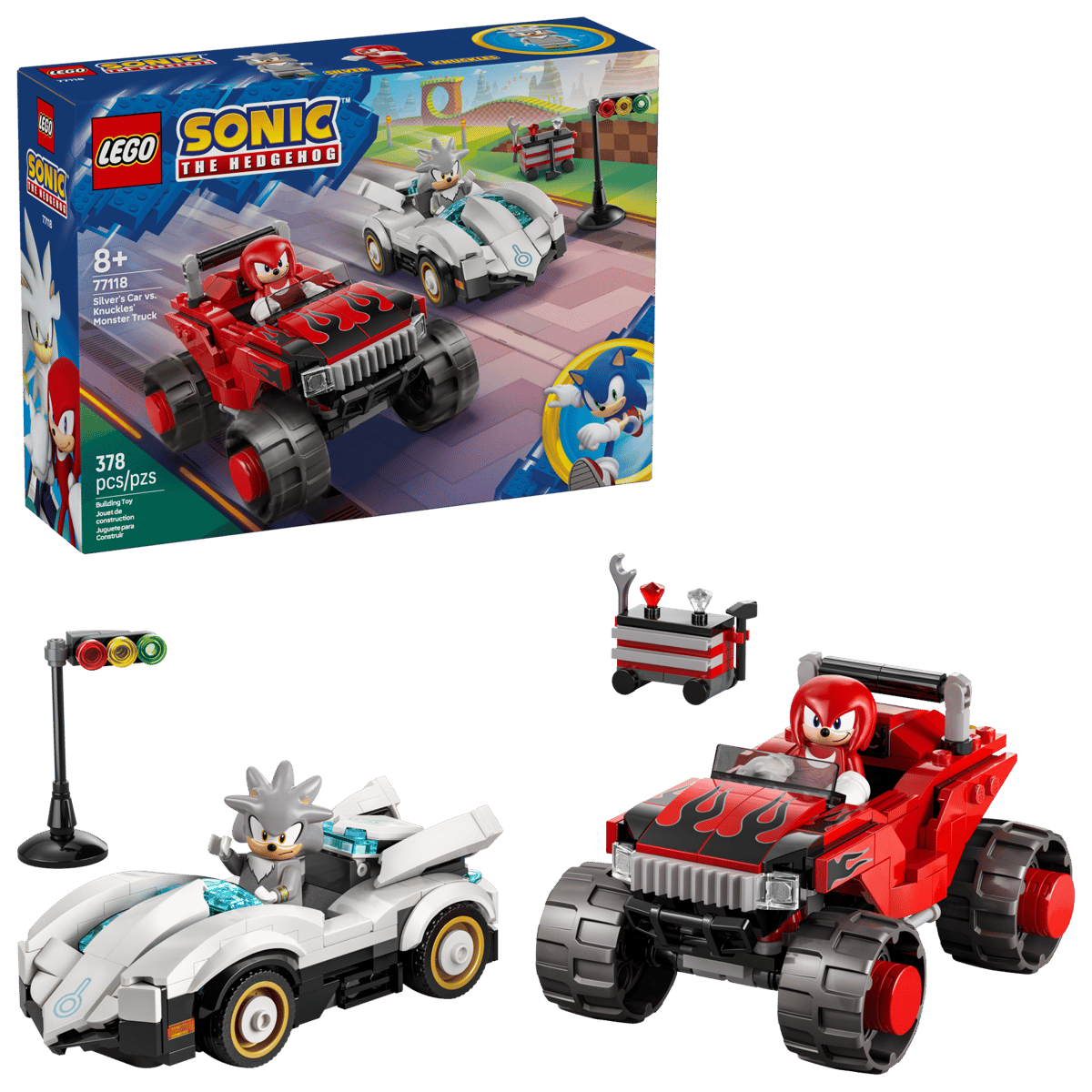 Silver's Car vs. Knuckles' Monster Truck