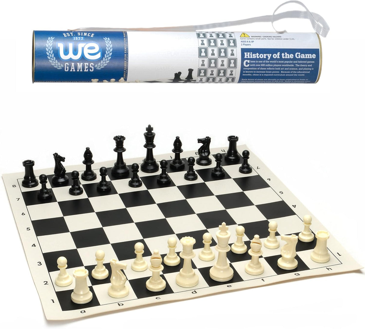 Travel Chess Set 17" Rollup