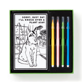 Moody Cats Magic Velvet Coloring Set