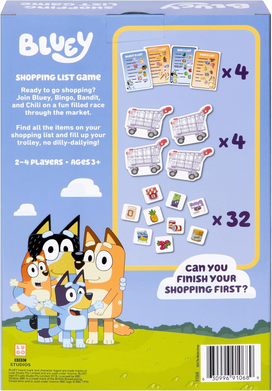 Bluey Shopping List Game