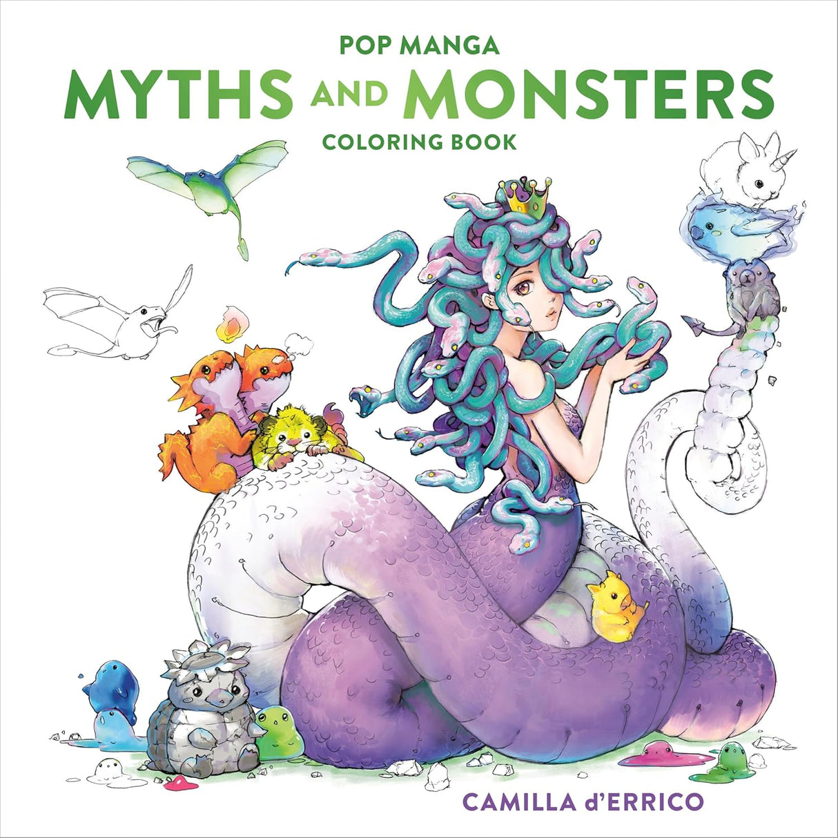 Pop Manga Myths and Monsters Coloring Book