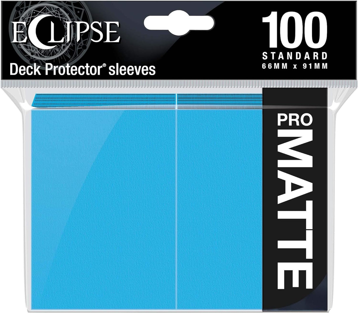 Matte Eclipse Deck Protectors: 100ct Sky Blu