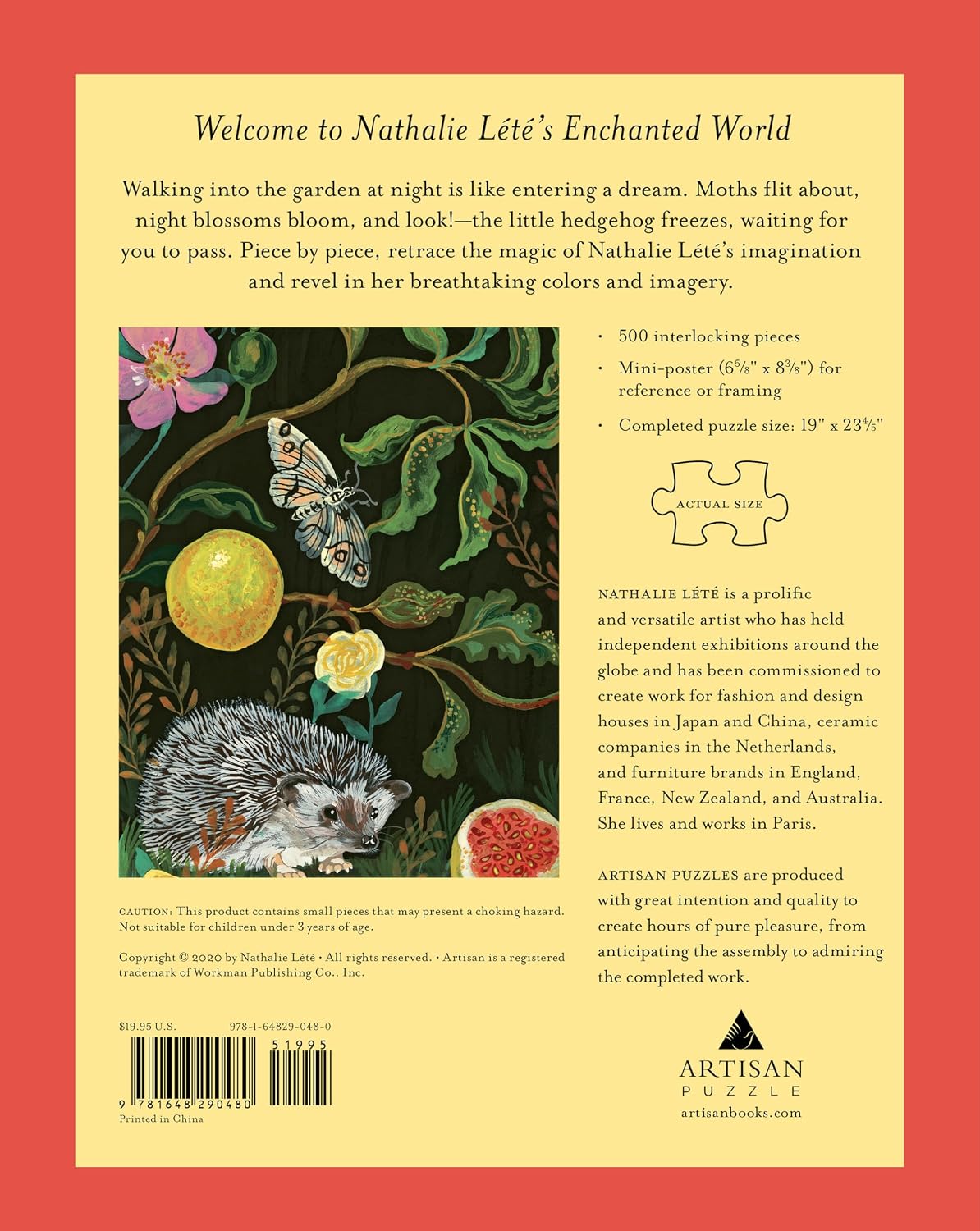 Nathalie Lété: in the Dark Garden 500-Piece Puzzle