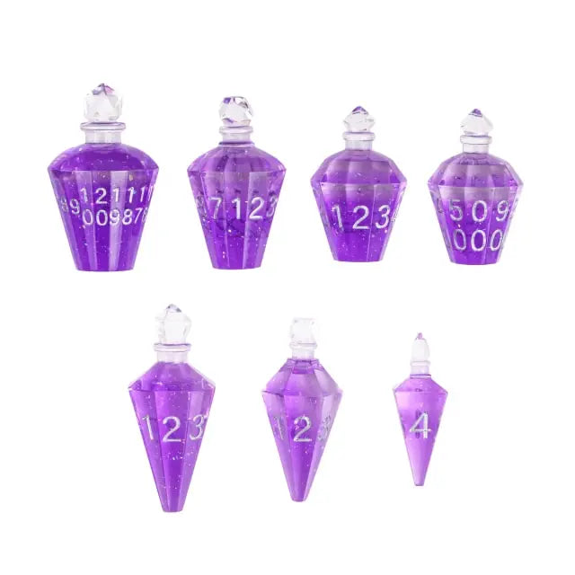 Magic Potion Bottle Dice Purple