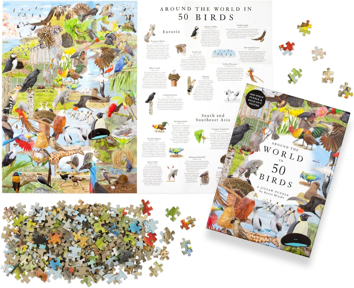 Around World in 50 Birds 1000pc Puzzle