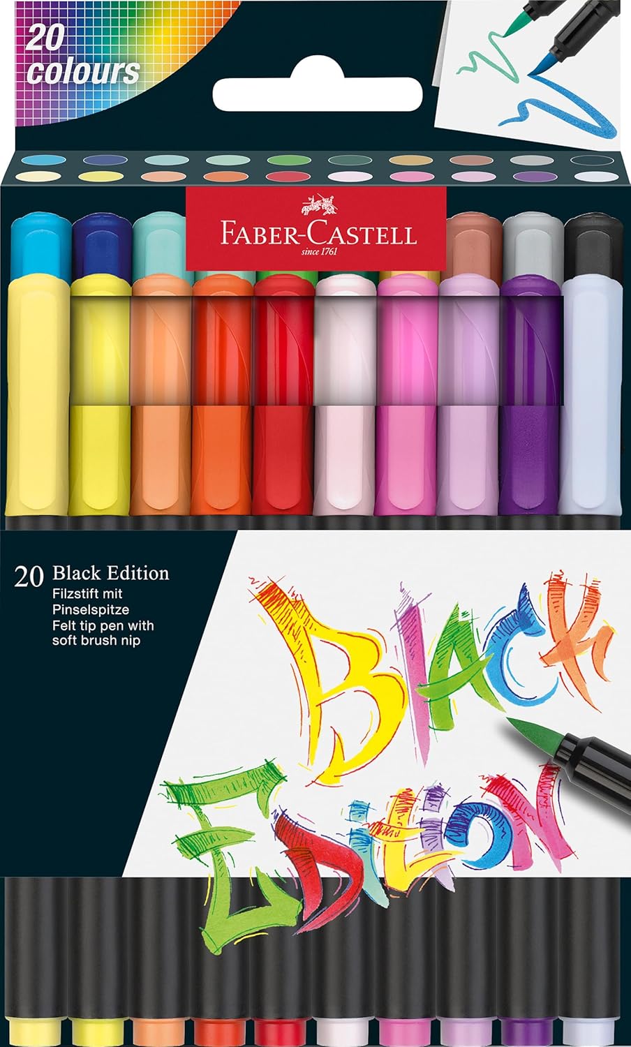 Black Edition Felt Tip Pen 20ct