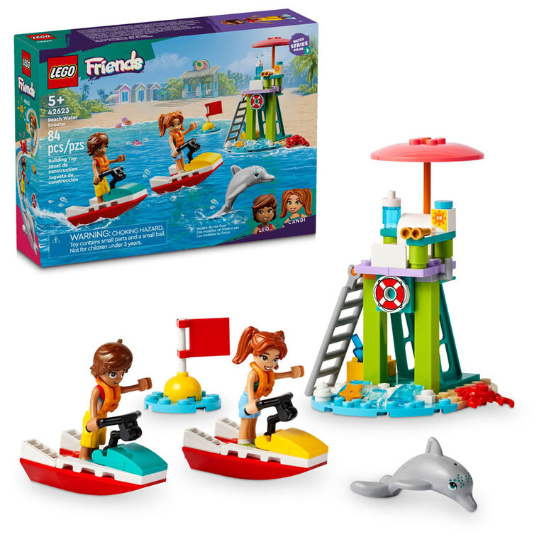 LEGO Friends Beach Water Scooter Lifeguard Toy Set