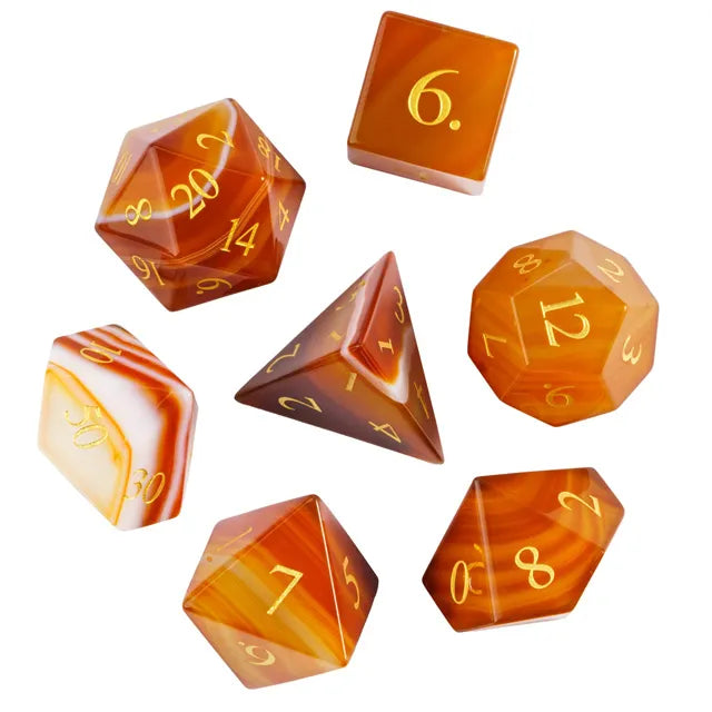 Gemstone Carnelian Agate 7pc