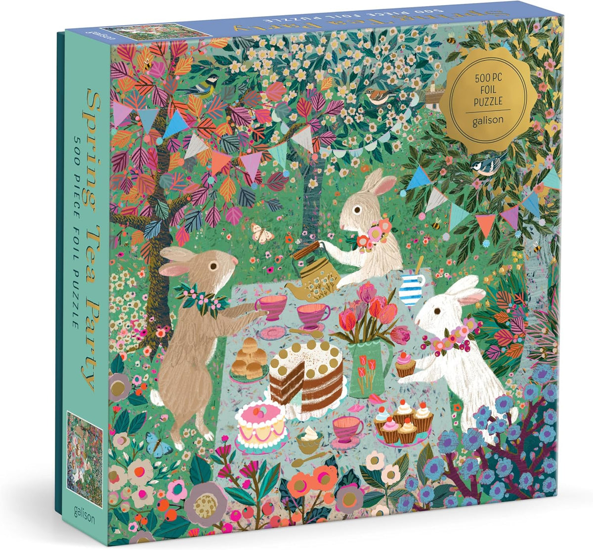 Spring Tea Party 500pc Foil Puzzle