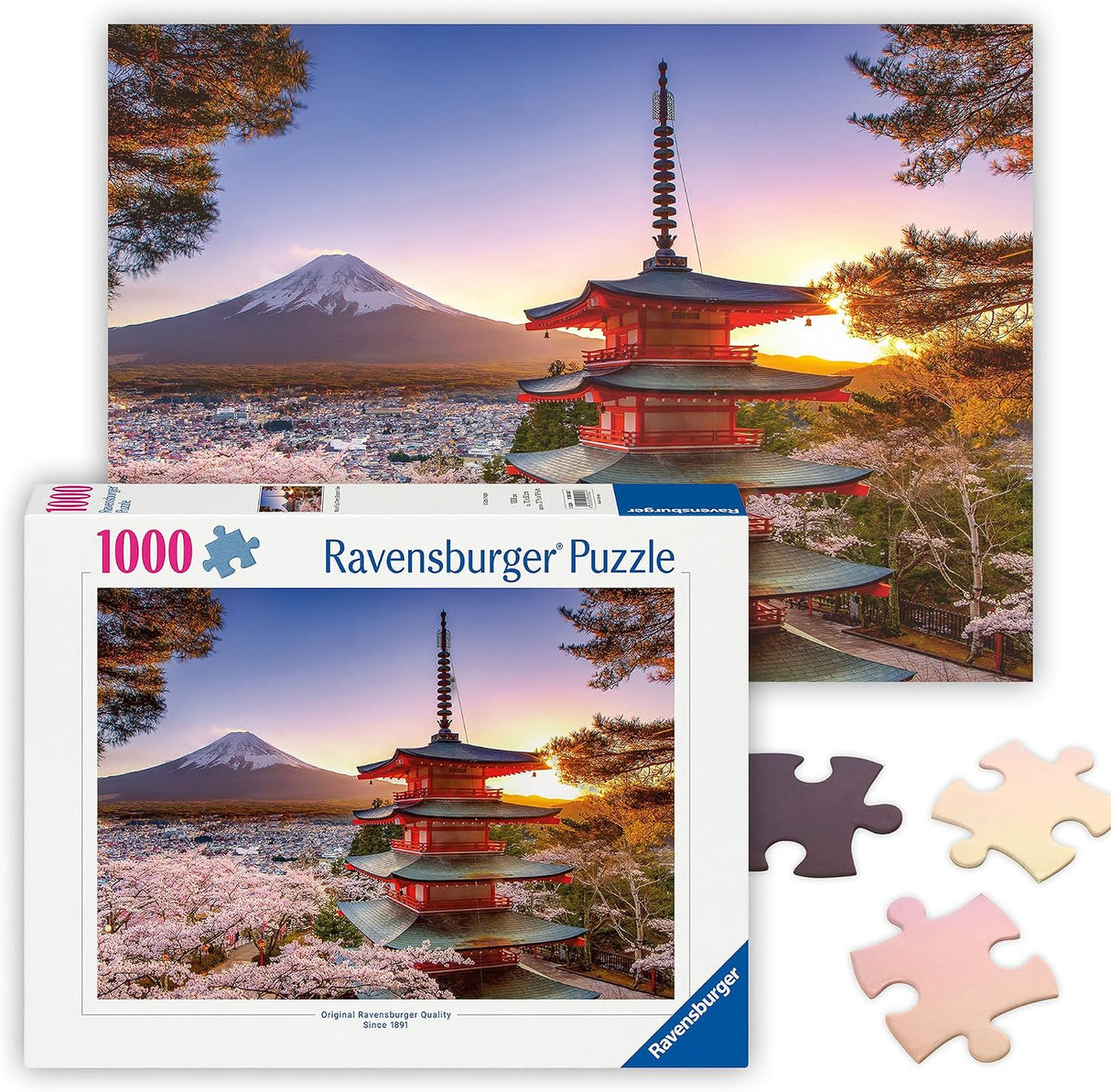 Mount Fuji Cherry Blossom 1000pc Puzzle