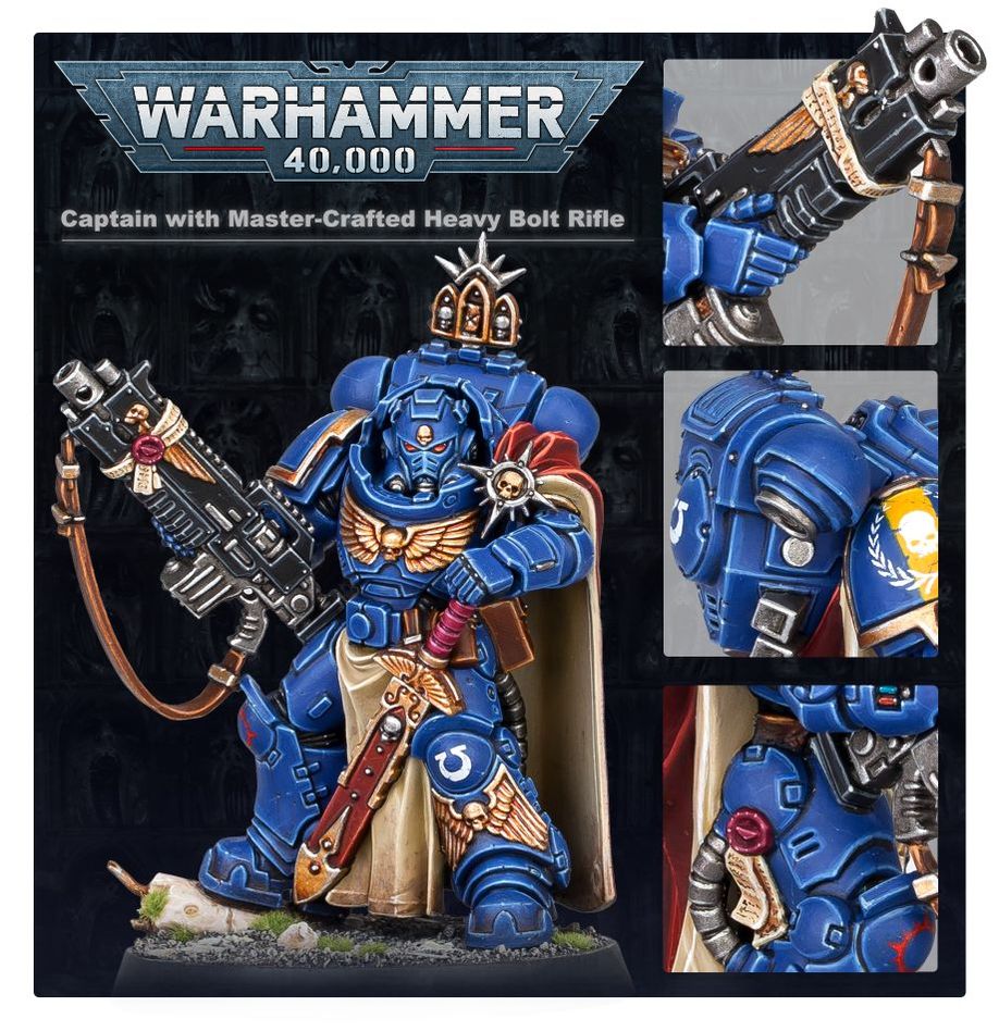 Captain in Gravis Armour with Master-crafted Heavy Bolt Rifle