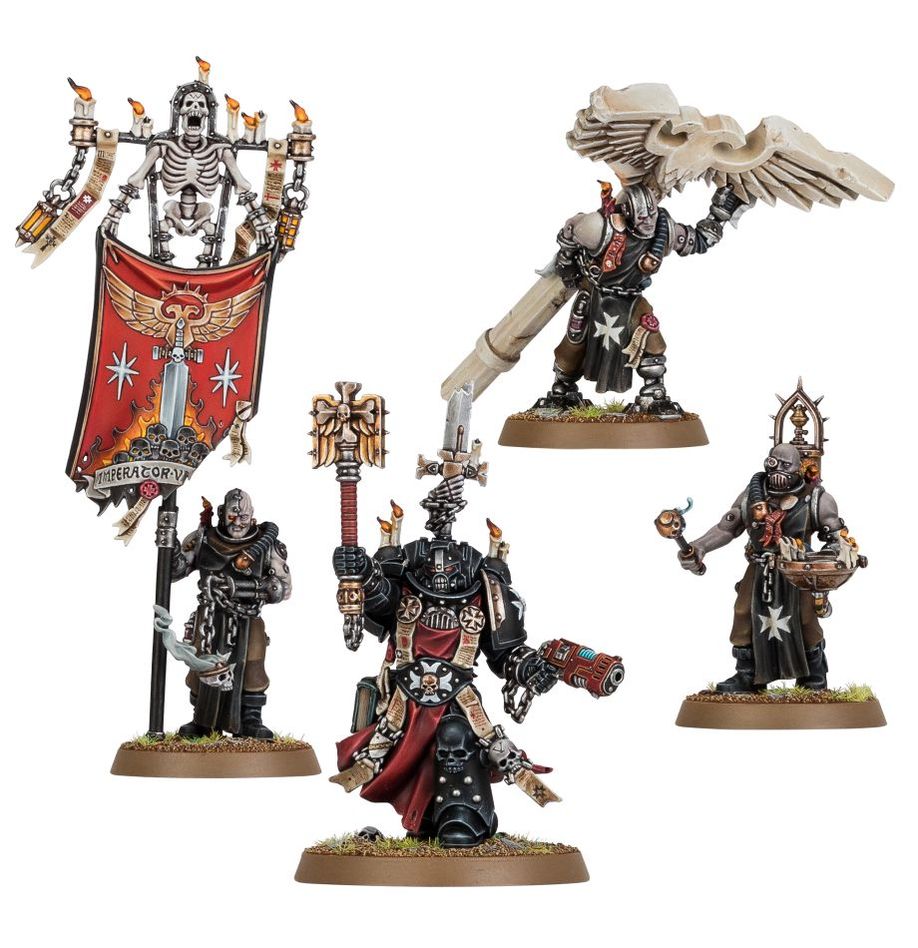 Black Templars Grimaldus & Retinue