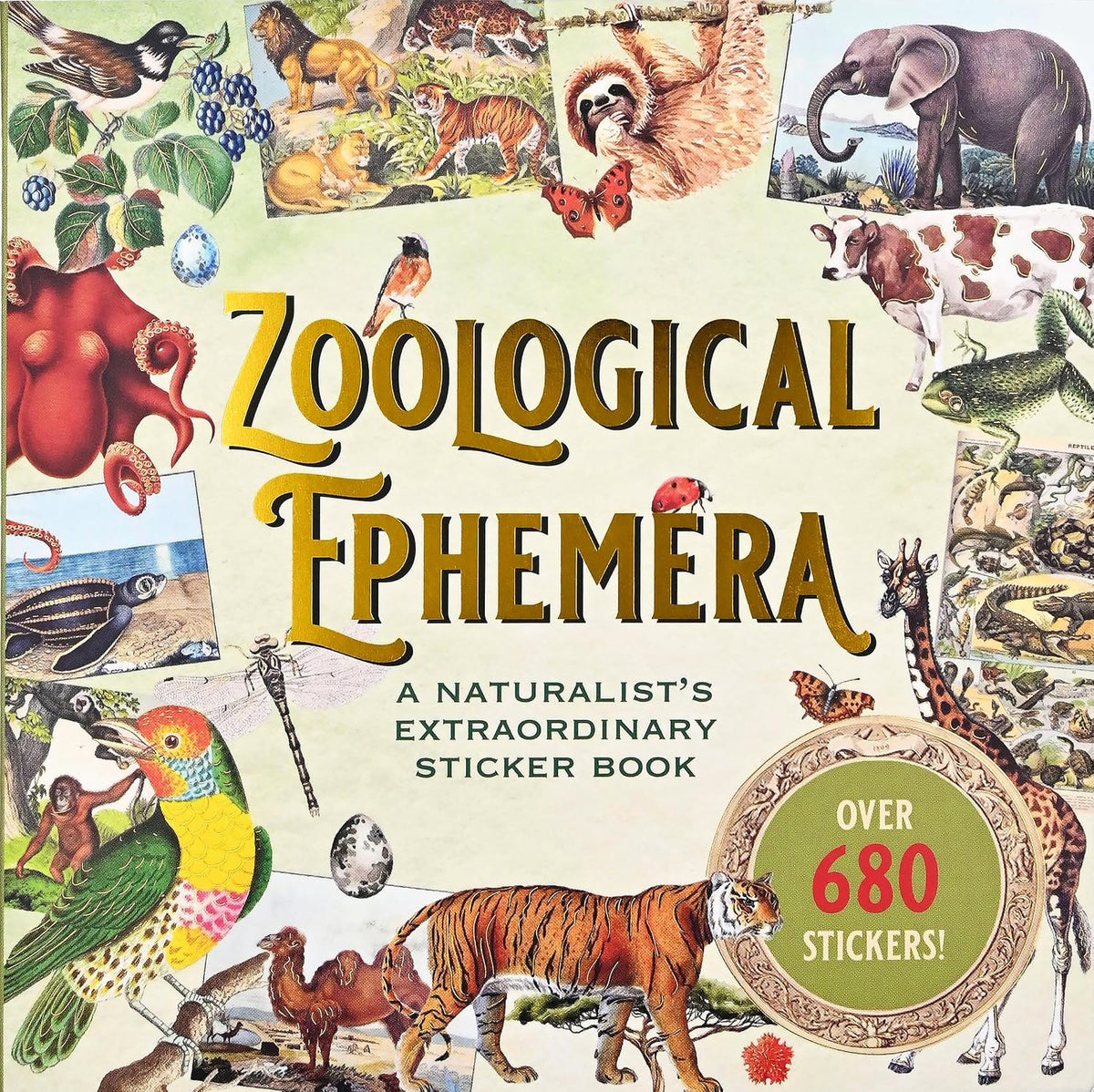 Zoological Ephemera Sticker Book