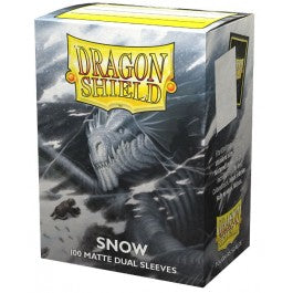 Dragon Shield Dual Matte Card Sleeves – Snow (100 Count)