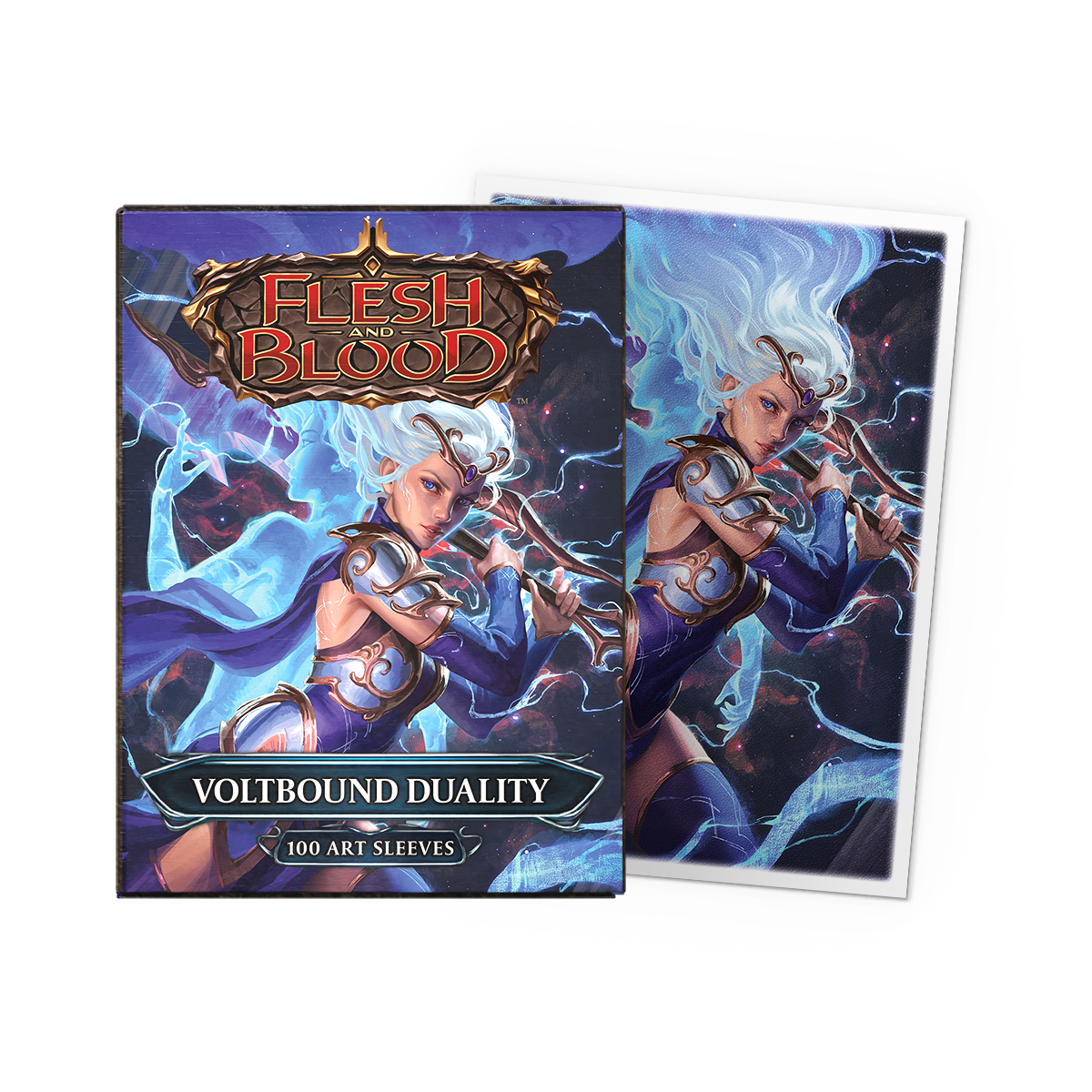 Dragon Shield Matte Art Sleeves: Flesh and Blood - Voltbound Duality (100ct)