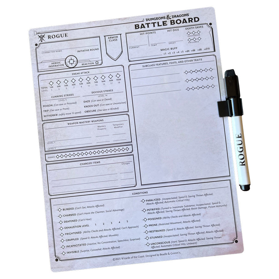 D&D Battle Board: Rogue