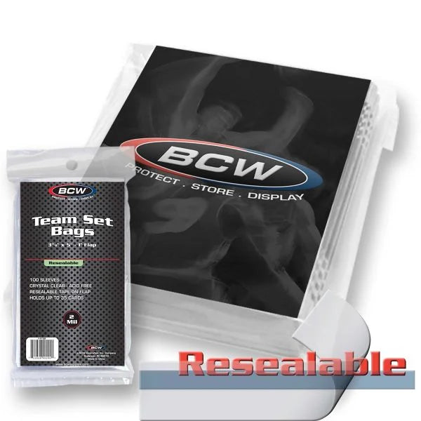 BCW Resealable Team Bags