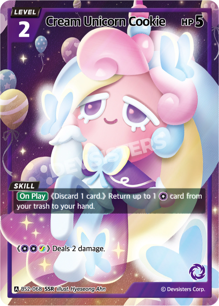 Cream Unicorn Cookie