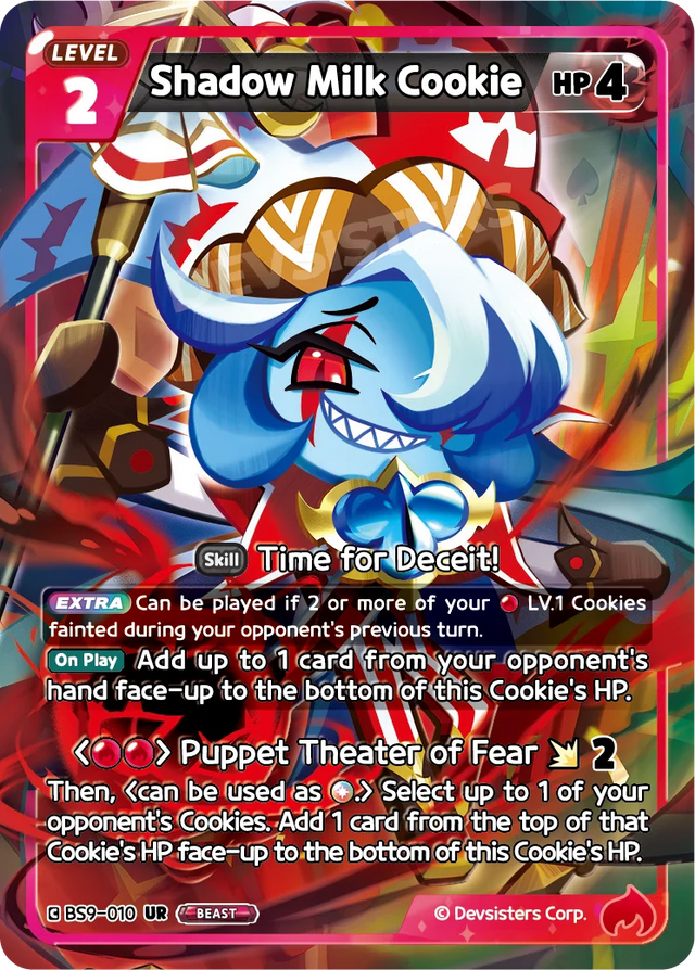 Shadow Milk Cookie BS9-010UR Ultra Rare CookieRun Braverse card