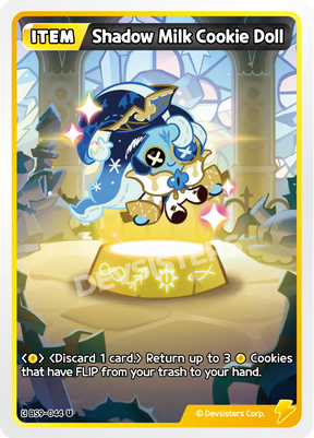 Shadow Milk Cookie Doll BS9-044U Uncommon CookieRun Braverse card