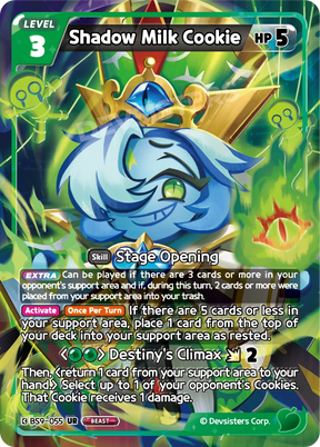 Shadow Milk Cookie BS9-055UR Ultra Rare CookieRun Braverse card