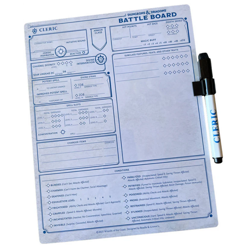 D&D Battle Board: Cleric