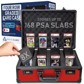 Graded Card Case 4 Row Red product image