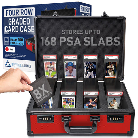 Graded Card Case 4 Row Red product image