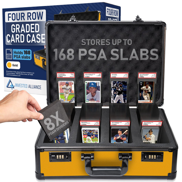 Graded Card Case 4 Row Gold product image