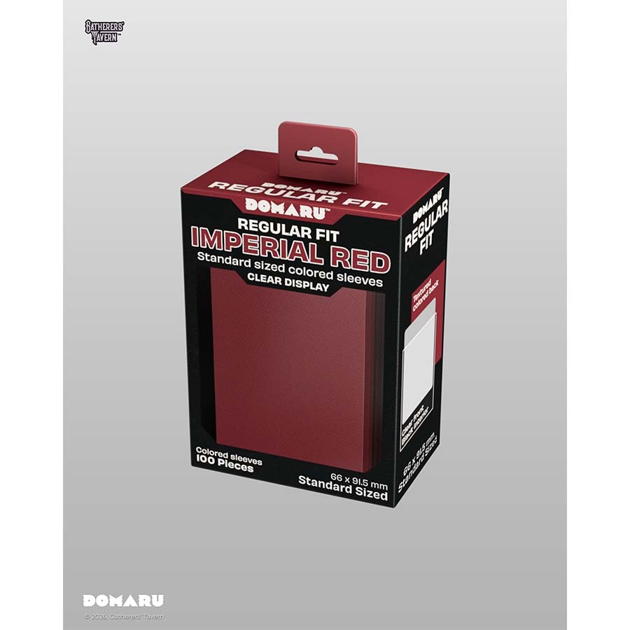 Gatherers' Tavern Domaru Regular Sleeves: Imperial Red (100ct)