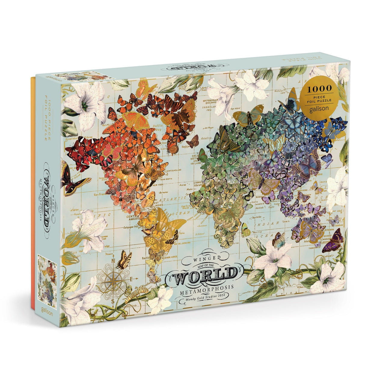 Gold Winged Metamorphosis 1000pc Puzzle