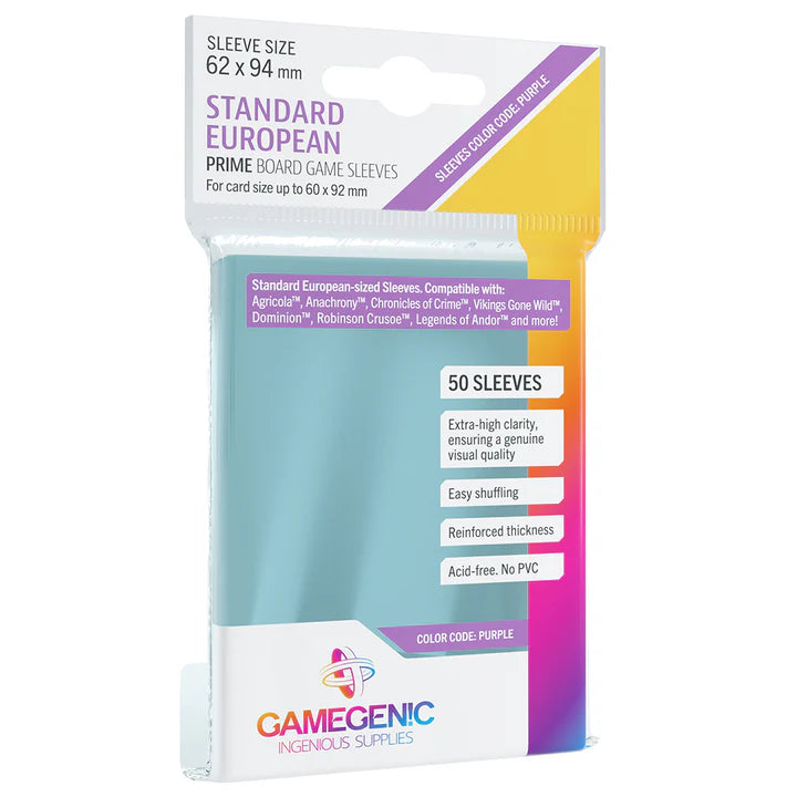 Clear European Boardgame Sleeves