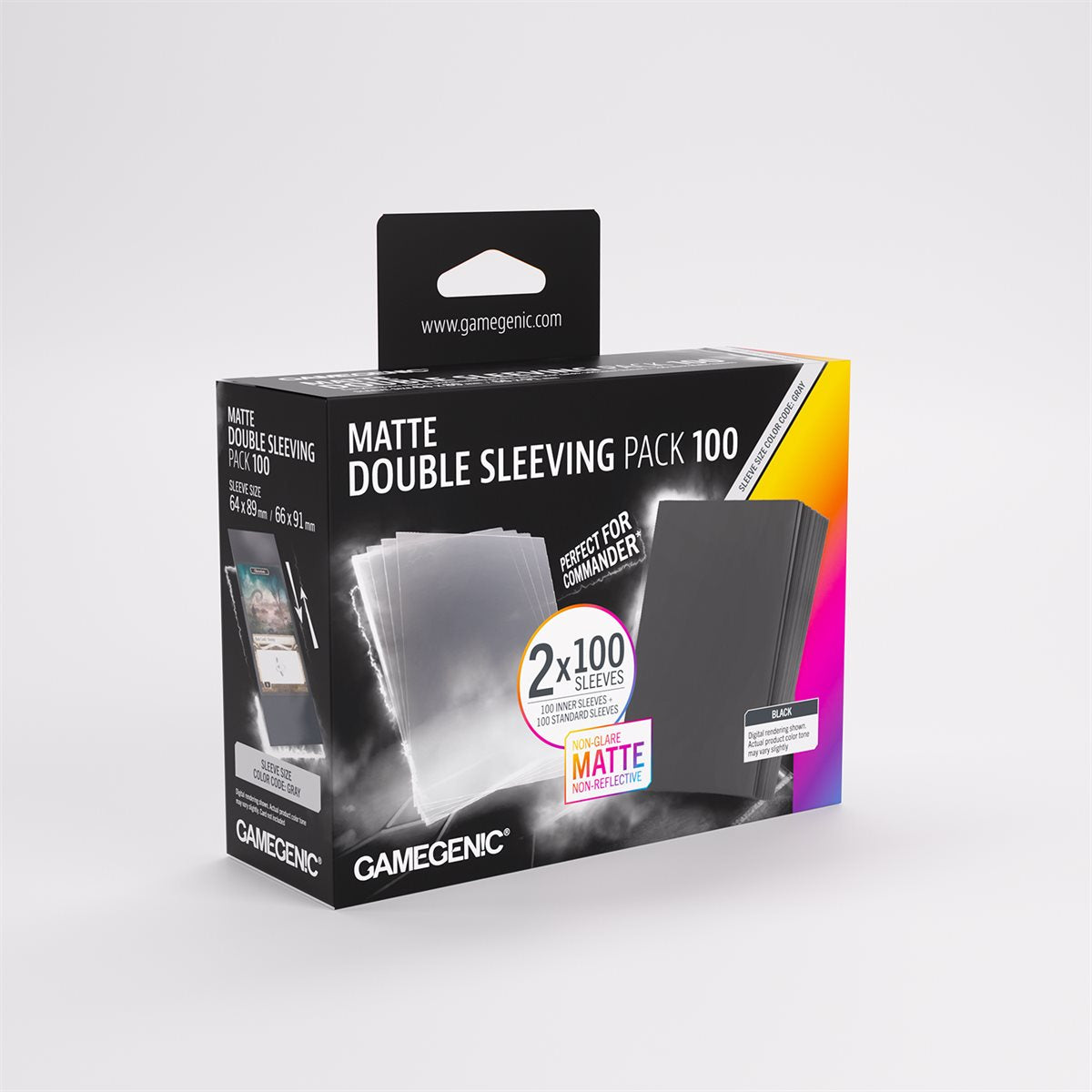 Matte Double Sleeving Pack 66x91 100ct