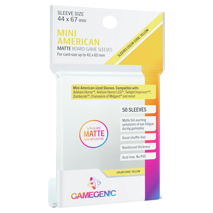 Matte Clear Mini American Sleeves