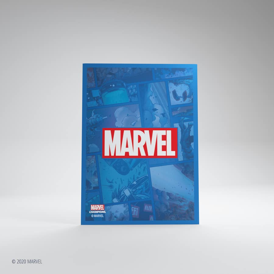 Marvel Champions MARVEL LOGO BLUE SLEEVES 50 PACK