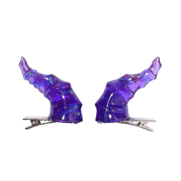 Draconic Hair Clip - Purple