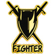 Pin - Black/Gold Fighter product image
