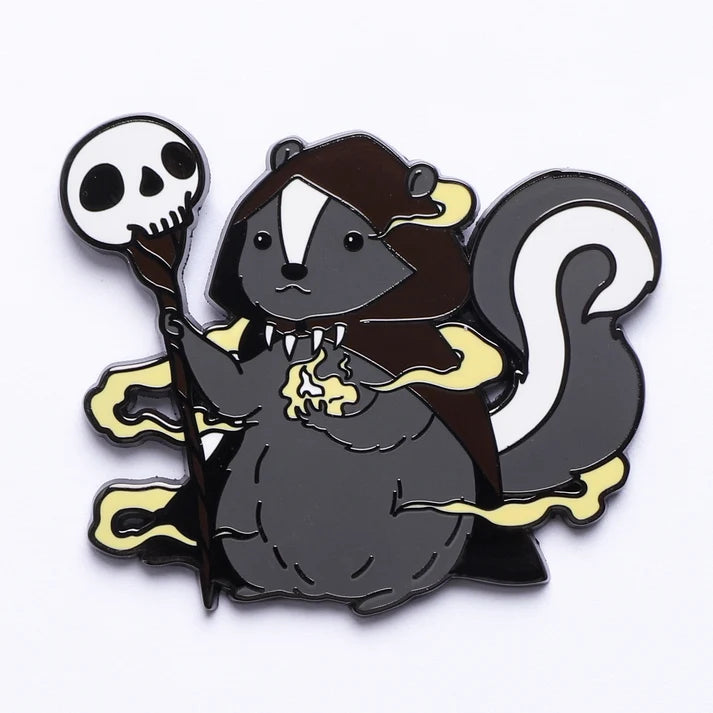 Quest's Reward Fine Art Pin: Balthazar Grimheart Skunk Warlock